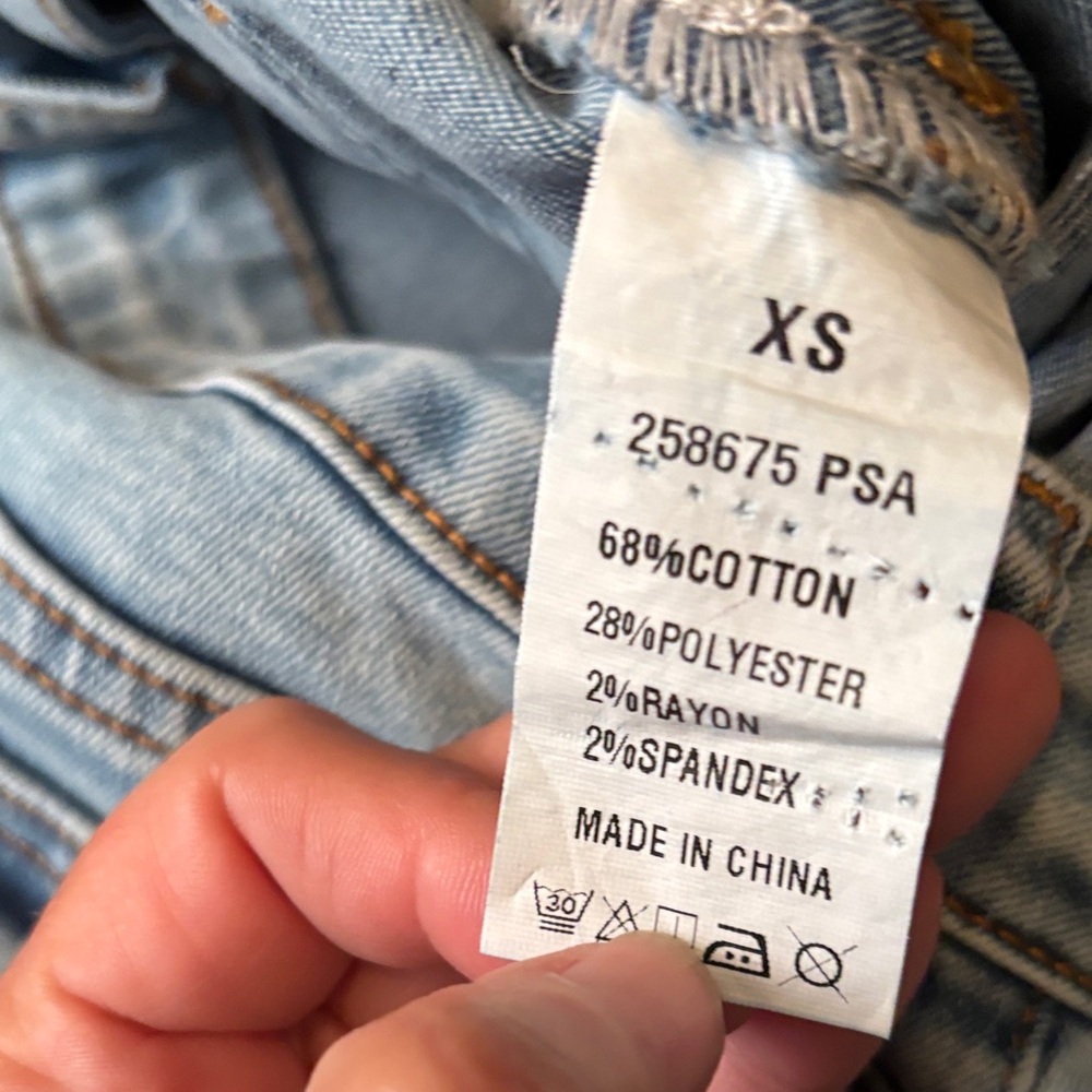 Flamingals Light Blue Frayed Hem Jeans - Picture 6 of 9